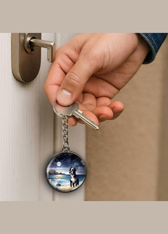 Набор подвеска (кулон) и брелок dog #12 (подарочный набор) No Brand (332633973)