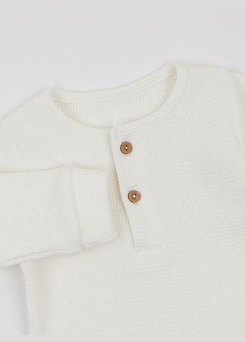 Бирюзовый демисезонный комплект для малышей: молочная кофточка и бирюзовые штанишки KRAKO