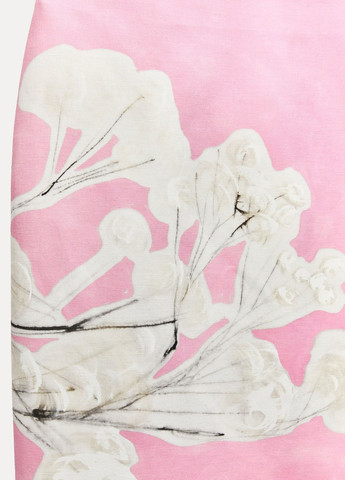 Розовая повседневный цветочной расцветки юбка Zara
