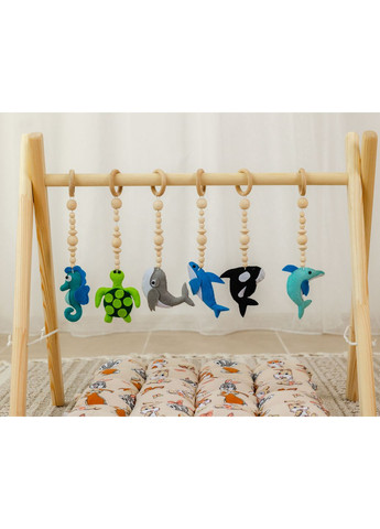 Мобіль дитячий підлоговий BabyGym XRMASTER Підводний світ з матрациком Funny rabbits No Brand (350313856)