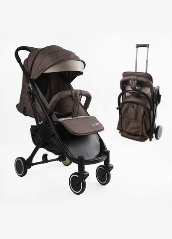 Прогулянковий візочок дитячий Vittoria 055 алюмінієва рама телескопічна ручка. Brown (87716) Joy (340910360)