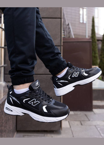 Черные демисезонные кроссовки мужские new balance No Brand 530 Black