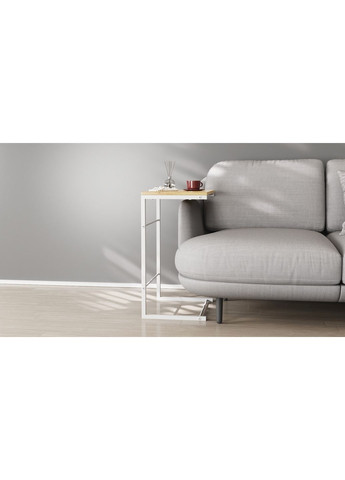 Столик Терри 650x440x330 Белый металл ДСП 16 мм (FRD-104660) Ferrum-decor (353499160)