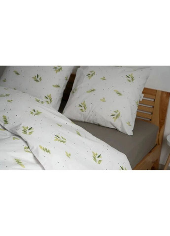 Простирадло-чохол на гумці євро Натхнення 2-04019-26857 200х200 см хакі ТЕП (335584904)