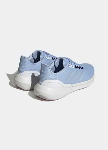 Кроссовки Runfalcon 3 Blue Dawn Zero Metalic Silver Dawn adidas голубые лето (302898165)