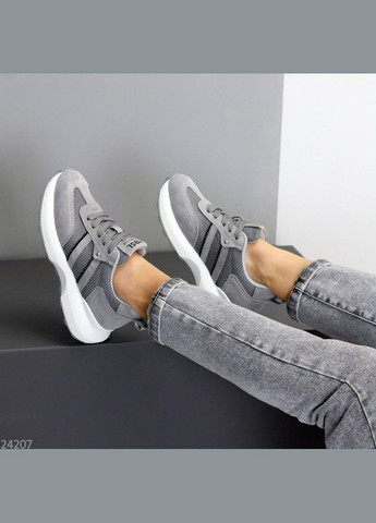 Сірі літні кросівки з перфорацією натур. замш, кросівки, сірі кросівки, кросівки на літо код 24207 KDSL Rih сірі літо (340964188)