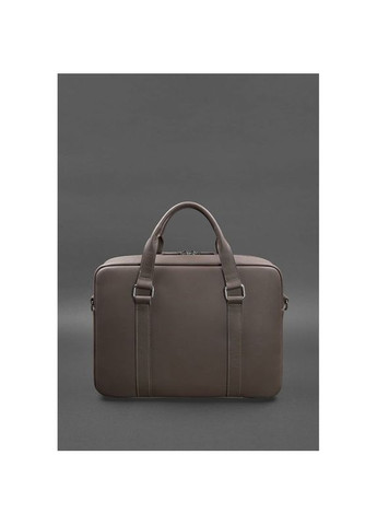 Шкіряна сумка через плече жіноча для ноутбука та документів темно-бежева BlankNote (302007909)