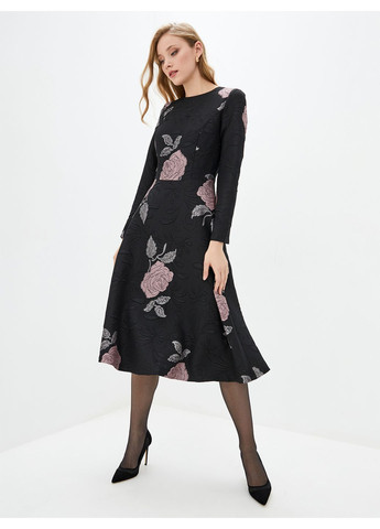 Комбінована жакардове плаття в троянди - ua42 / eu36 Iren Klairie