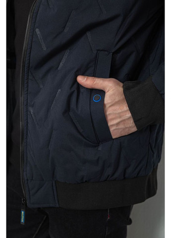 Синяя демисезонная куртка мужская демисезонная с капюшоном, цвет хаки, 244rl-9882al Ager