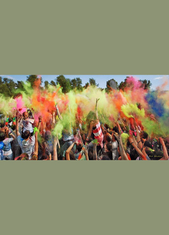 Краска Холи Holi Fest набор 200 пакетов пакеты 50 грамм 10 цветов No Brand (331738705)