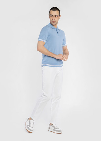 Голубой футболка-поло мужское голубое для мужчин Arber