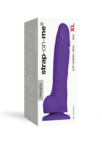 Реалістичний фалоімітатор SOFT REALISTIC DILDO Violet - Size XL Strap-On-Me (335394483)