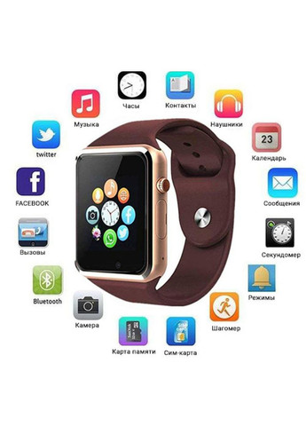 Смарт-часы умны электронные со слотом под sim-карту + карту памяти micro-SD. Smart Watch a1 (294336964)