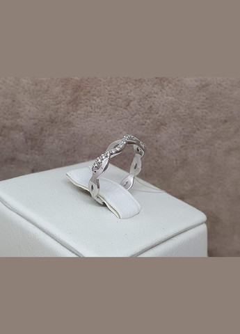 Срібне кільце з фіанітами. 901-00763 Qvaliz (322416166)