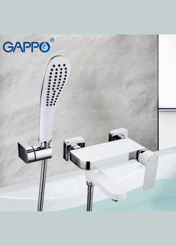 Змішувач для ванни G3248, білий/хром GAPPO (275335404)