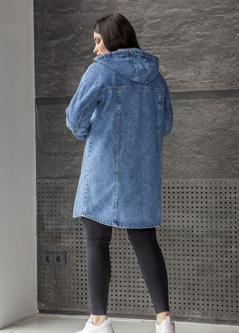 Блакитна демісезонна демісезона джинсова куртка-ветрівка вд-9 MioRichi