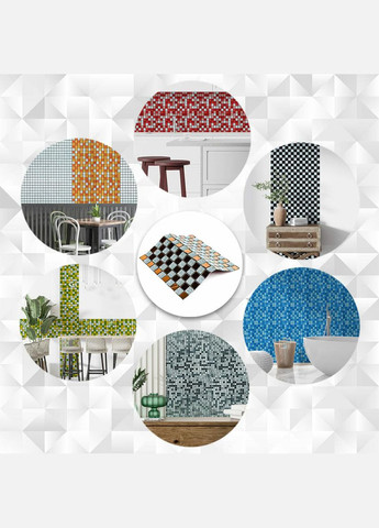 Мозаїка з декоративного скла 298х298х4,5мм 3DPanda-2361 Sticker Wall (323154893)