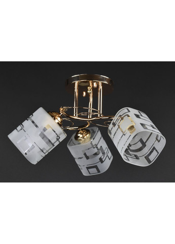 Люстра стельова на 3 лампочки 27288 Золото 24х44х44 см. Sunnysky (364494531)