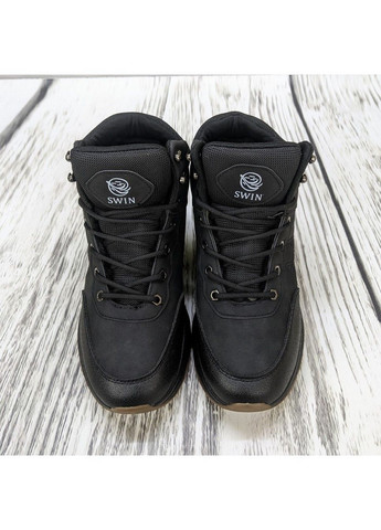 Черные зимние ботинки зимние мужские на меху Dual