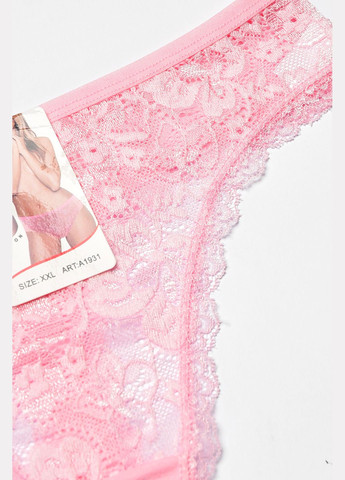 Стрінги жіночі бавовняні з гіпюровою вставкою Let's Shop (341083997)