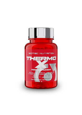 Жироспалювач Scitec Thermo-X, 100 капсул Scitec Nutrition (293477557)