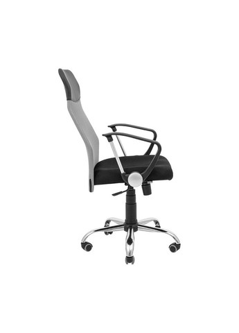 Офісне крісло Ультра Ю Хром M-1 Сітка чорна + сіра (m438509) Richman Ультра Ю Хром M-1 (Tilt) Сітка чорна + сіра (366568290)