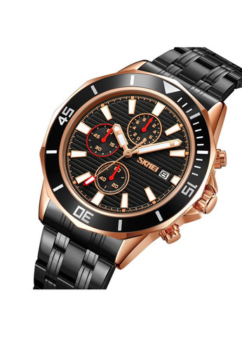 9335RGBK Rose Gold-Black кварцевый сasual, классический Skmei (324103756)