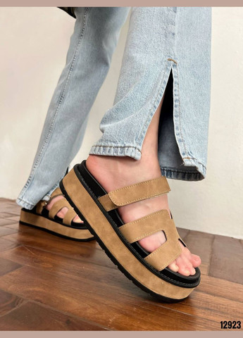 Шльопанці кольору капучино — стиль і комфорт у кожному кроці No Brand (332196836)