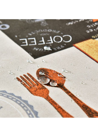 Скатертина з водовідштовхувальним просоченням 140х170 см бавовна Coffee IDEIA (366089594)