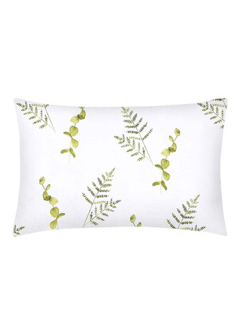 Двоспальна постіль з простирадлом на гумці GREEN FOLIAGE CS8 180х220 см Cosas (307475039)