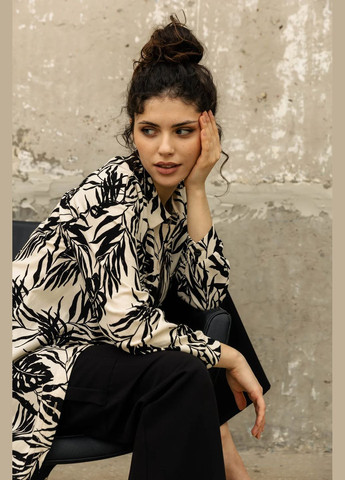 Бежева спортивна, повсякденний, кежуал сукня-сорочка Seventeen з квітковим принтом