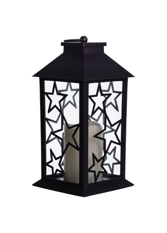 Фонарь декоративный 14×14×30 (см) подвесной с LED подсветкой Черный CR-3-2 Yiwu (371236182)