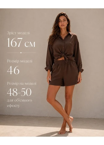 Літній жіночий костюм вільний із жатої тканини Nositi 167-14 (398271449)