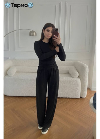 Костюм жіночий термо штани палаццо і кофта No Brand (370072713)