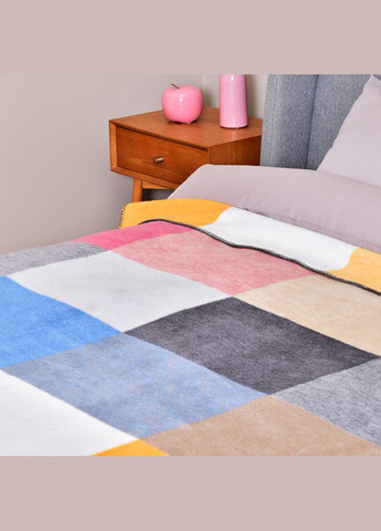 Плед покривало Kassandra 150х200 см см квадрат бавовна натуральне IDEIA (334726892)