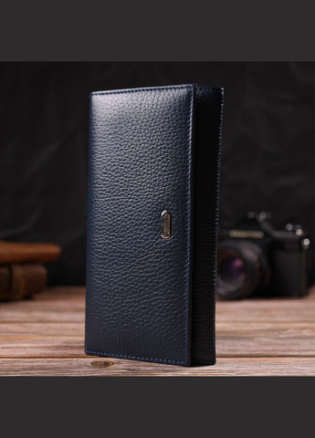 Жіночий гаманець з натуральної шкіри 21830 Синій Canpellini (298567766)