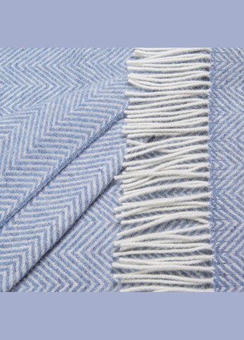 Плед Мериносовый ЗИГ-ЗАГ голубой (A-023439) Love You (325695689)