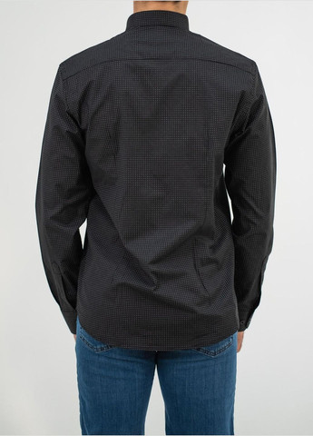 Черная кэжуал рубашка Hugo Boss