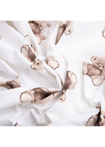 Тканина бязь ранфорс для постільної білизни, бавовна, 130 г/м2, 240 см 8110 v-10 Ведмежата беж IDEIA (373004799)