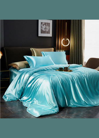 Постельное белье атласное Полуторный 150 x 210 см + 4 x 50 x 70 (В141402-4) No Brand (308755267)