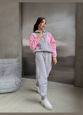 Женский спортивный костюм теплая и стильная тринитка на флисе No Brand (307059582)