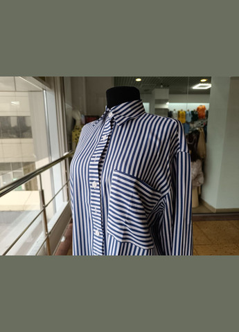 Білий кежуал плаття-сорочка в смужку 2 Льва