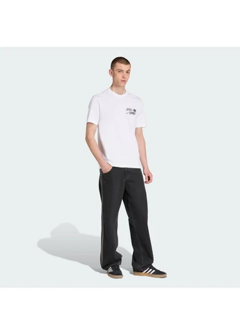 Біла футболка trefoil series loose white jw3018 adidas