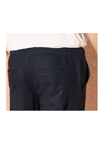 Шорти с карманами лляні для чоловіка LIDL 442984 56(XL) темно-синій Livergy (325814790)