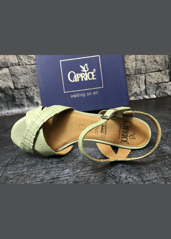 Жіночі шкіряні босоніжки в м'яті, Німеччина Caprice Босоніжки (314963185)