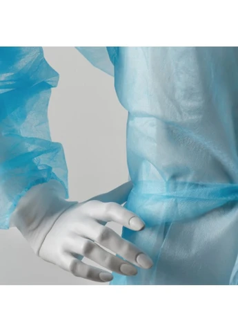 Медичний одноразовий халат на зав'язках із спанбонду Mercator Medical (400313582)