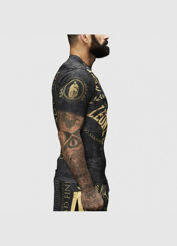 Рашгард с коротким рукавом Leone Legionarivs Черно-золотой (06333047) Leone 1947 (294092333)