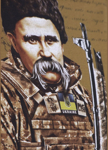 Футболка с рисунком Боевой Кобзарь Coyote Brown P1G (315822445)