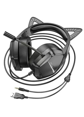 Накладные наушники BO106 Cute cat (USB+3.5mm/2m) Borofone (369668011)