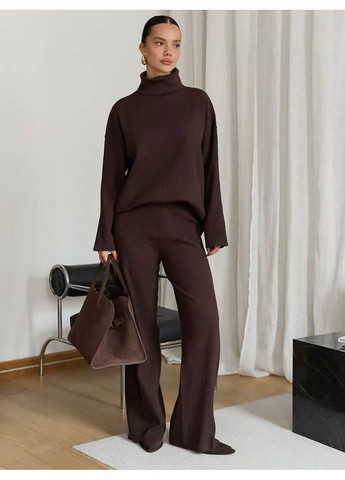 Женский костюм из ангора-рубчика в трендовом цвете | ЗАМЕР В ОПИСАНИИ GD/GL Модний простір (370853744)